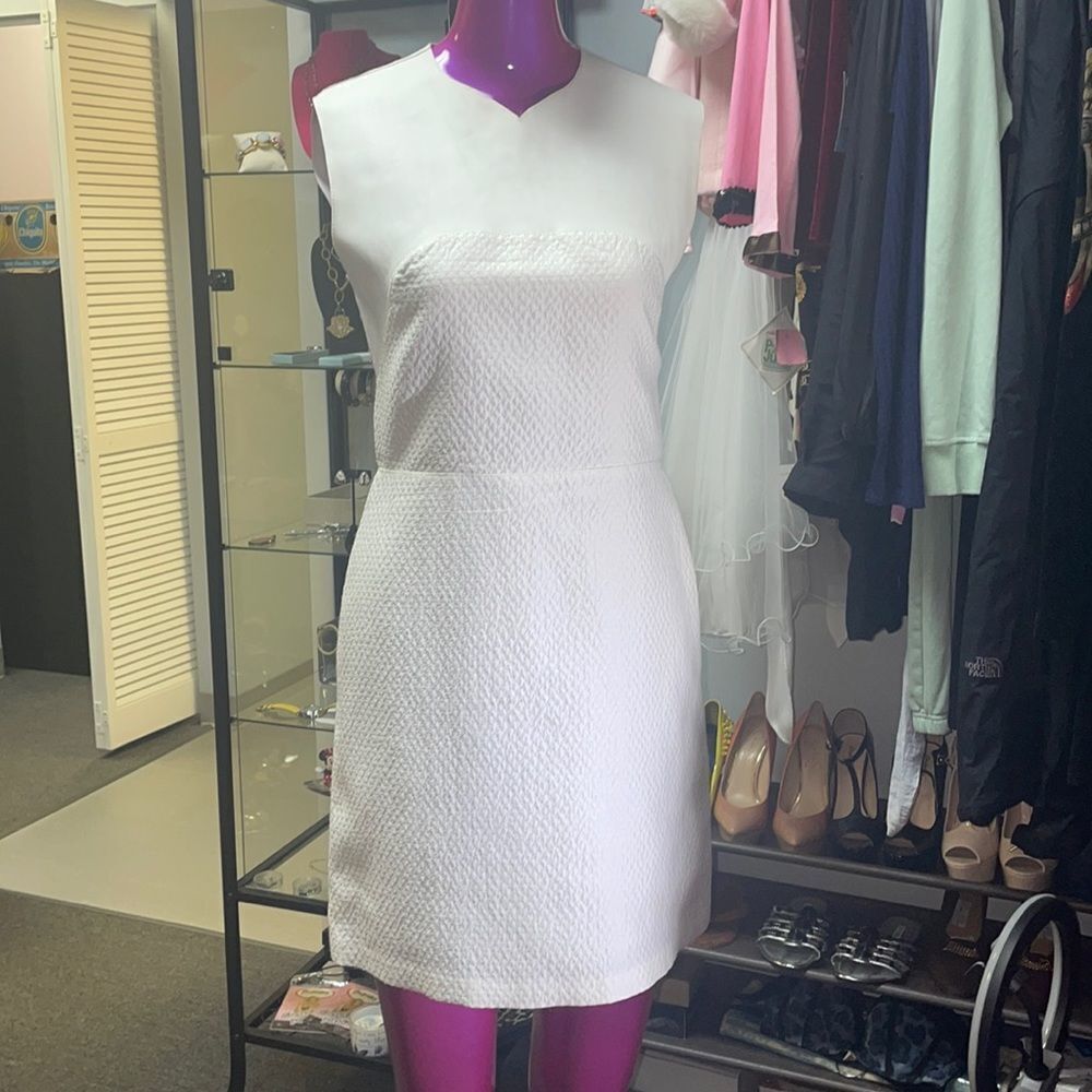 3.1 phillip lim lamb leather trim dress